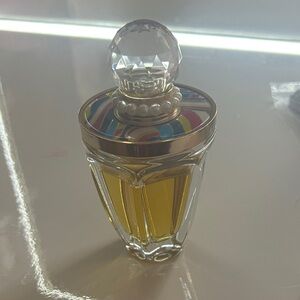Elegant Crystal Perfume Bottle with Colorful Cap